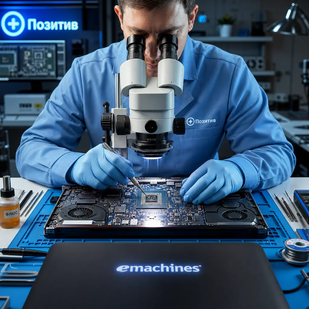 Замена видеокарты ноутбука Emachines в Лосино-Петровском