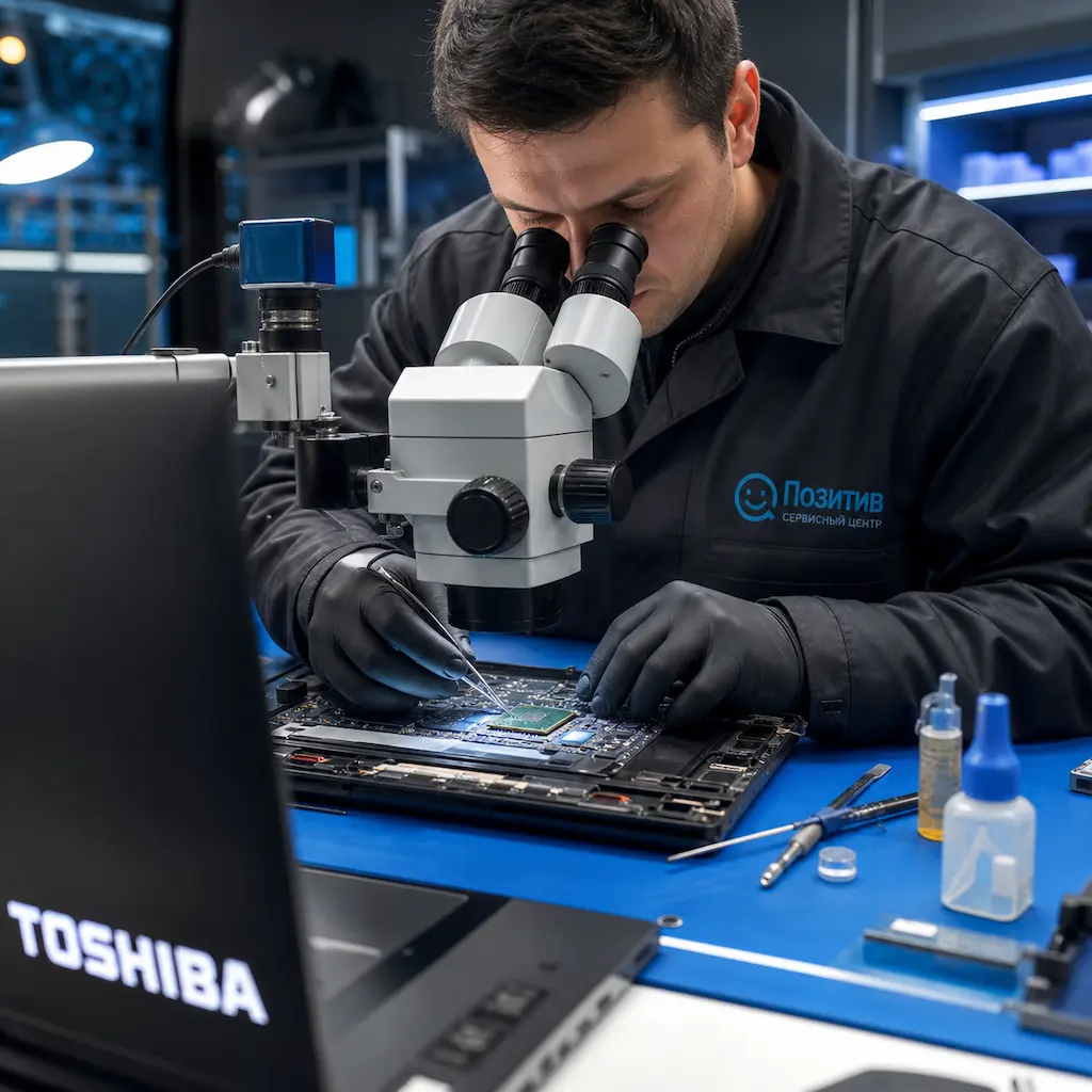 Замена видеокарты ноутбука Toshiba в Лосино-Петровском