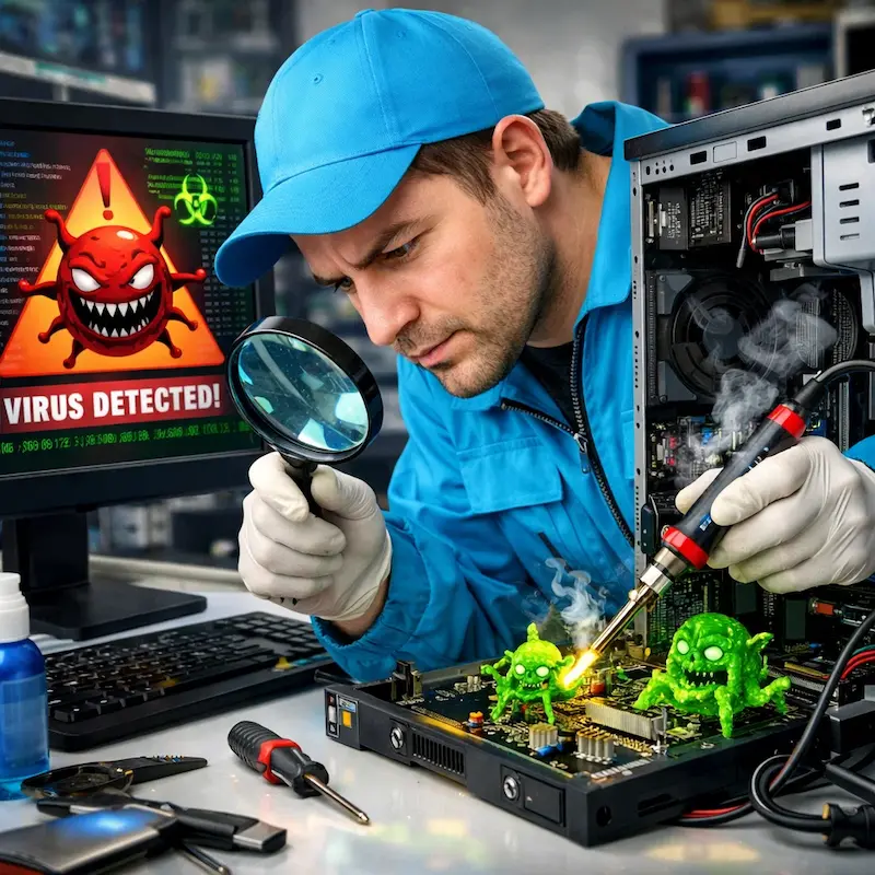 Вылечить компьютерный вирус в Лосино-Петровском