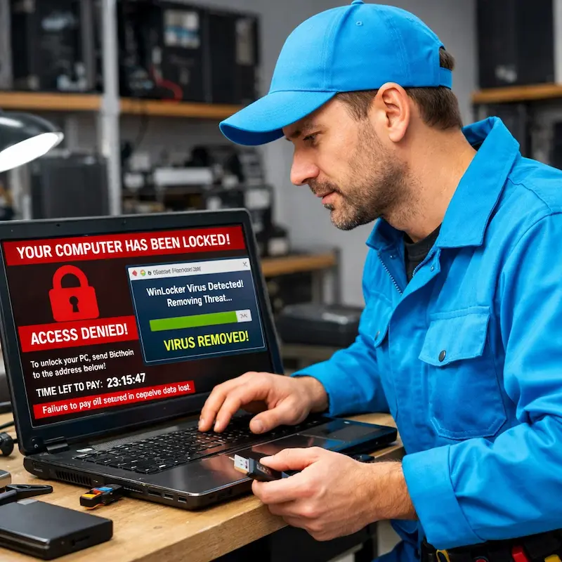 Поможем разблокировать компьютер и ноутбук в Лосино-Петровском